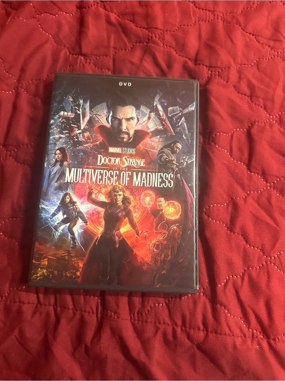 Marvel Doctor Strange in the Multiverse of Madness DVD — Red and Black Cover